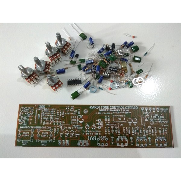 Stereo Tone Control - Mic - Echo Plus Subwoofer 169 DIY Kit