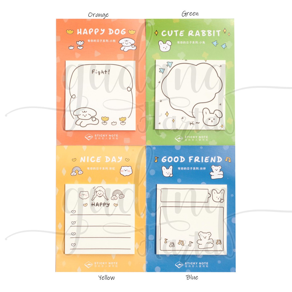 

Sticky Notes Simple Happy Day Catatan Tempel Unik Hari Bahagiamu GC 301130