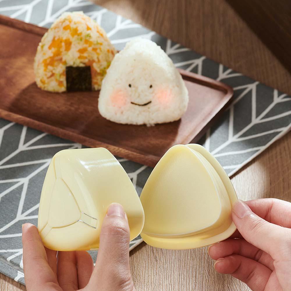 [Elegan] Cetakan Sushi Maker 3PCS/Set Home Seaweed Rice Cooking DIY Cetakan Nasi Makanan Bayi Segitiga