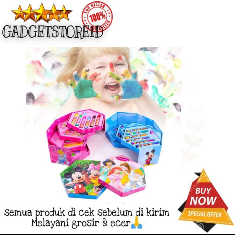 

GG - Alat Lukis Set 46 PCS Crayon Oil Paste Pensil Warna Arset 46pc Pensil Warna Cair Anak Mewarnai crayon Art set 46pcs