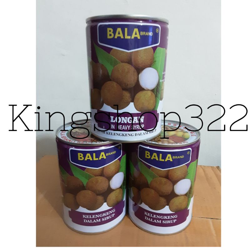 

bala brand longan kaleng / longan kaleng / lengkeng kaleng /565 gr