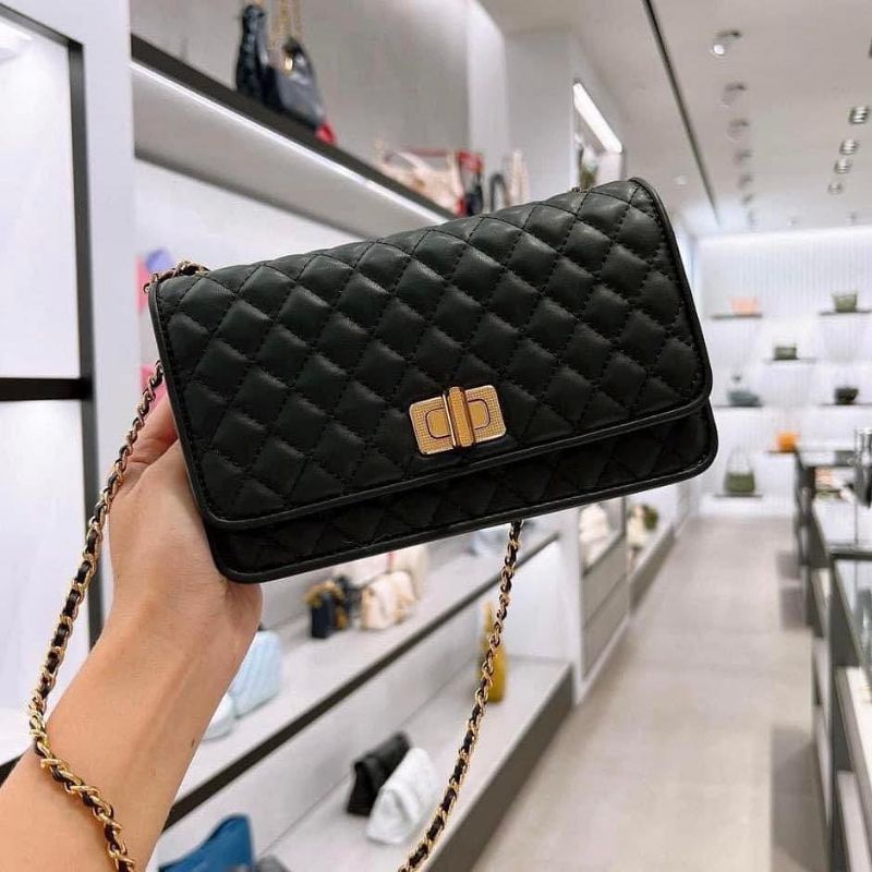 9.9 SALE | CK Quilted Turn-Lock Evening Clutch