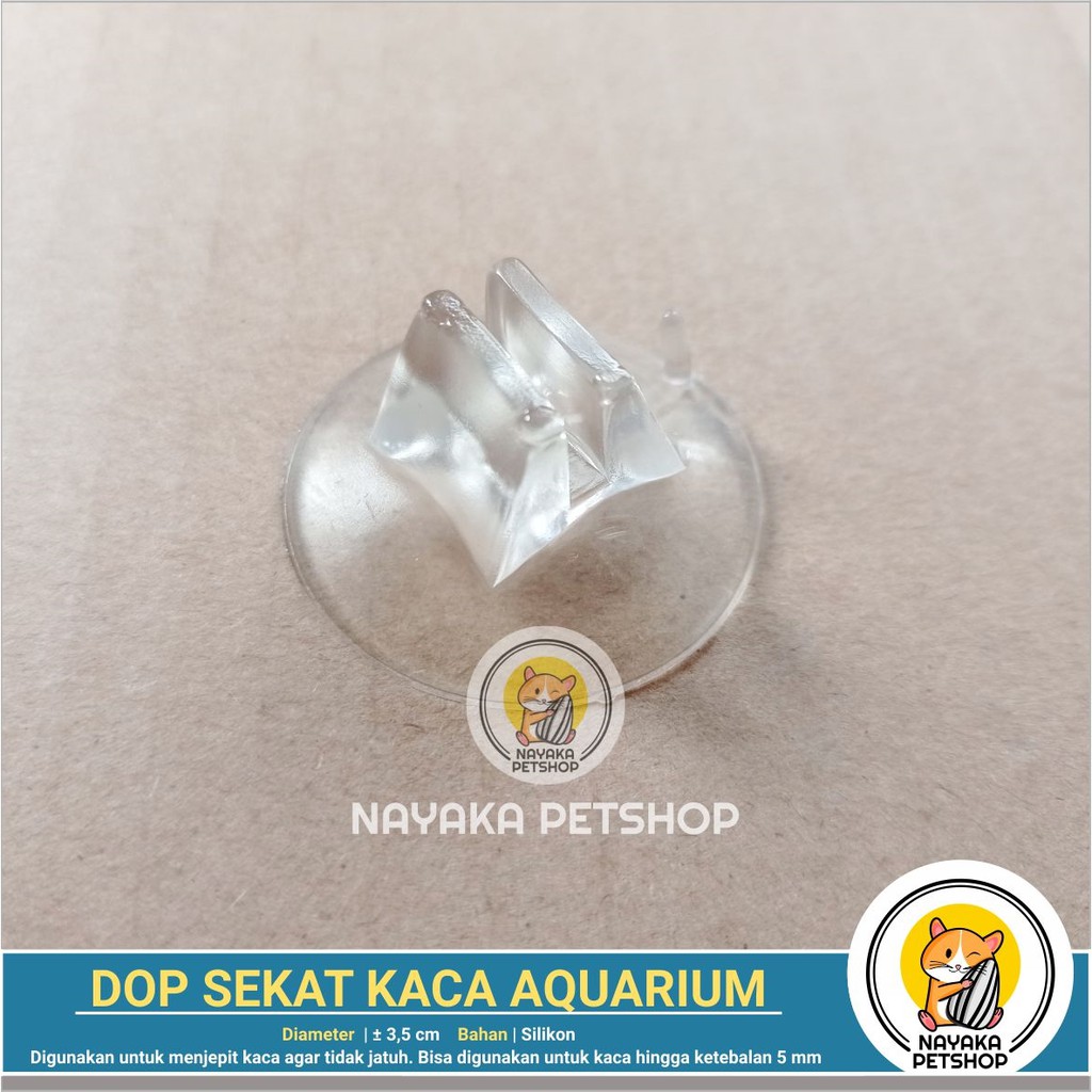 Dop Sekat Kaca Penjepit Kaca penyekat Kaca Aquarium Aquascape