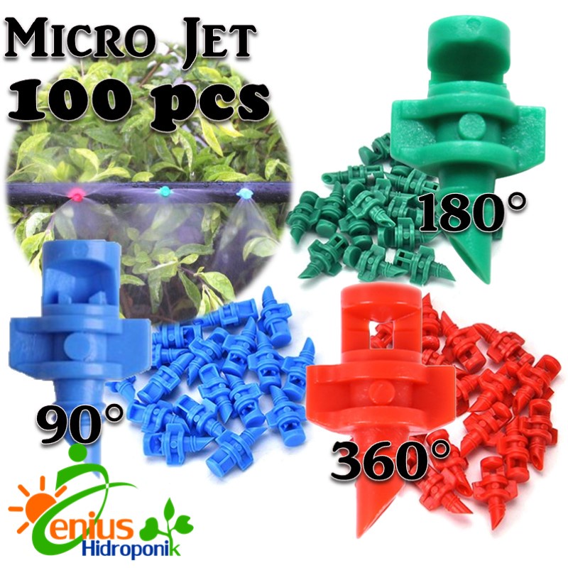 Grosir 100 pcs Micro Jet Sprayer / Aeroponik / Sprinkler Micro Sprayer / Sprinkler Kebun