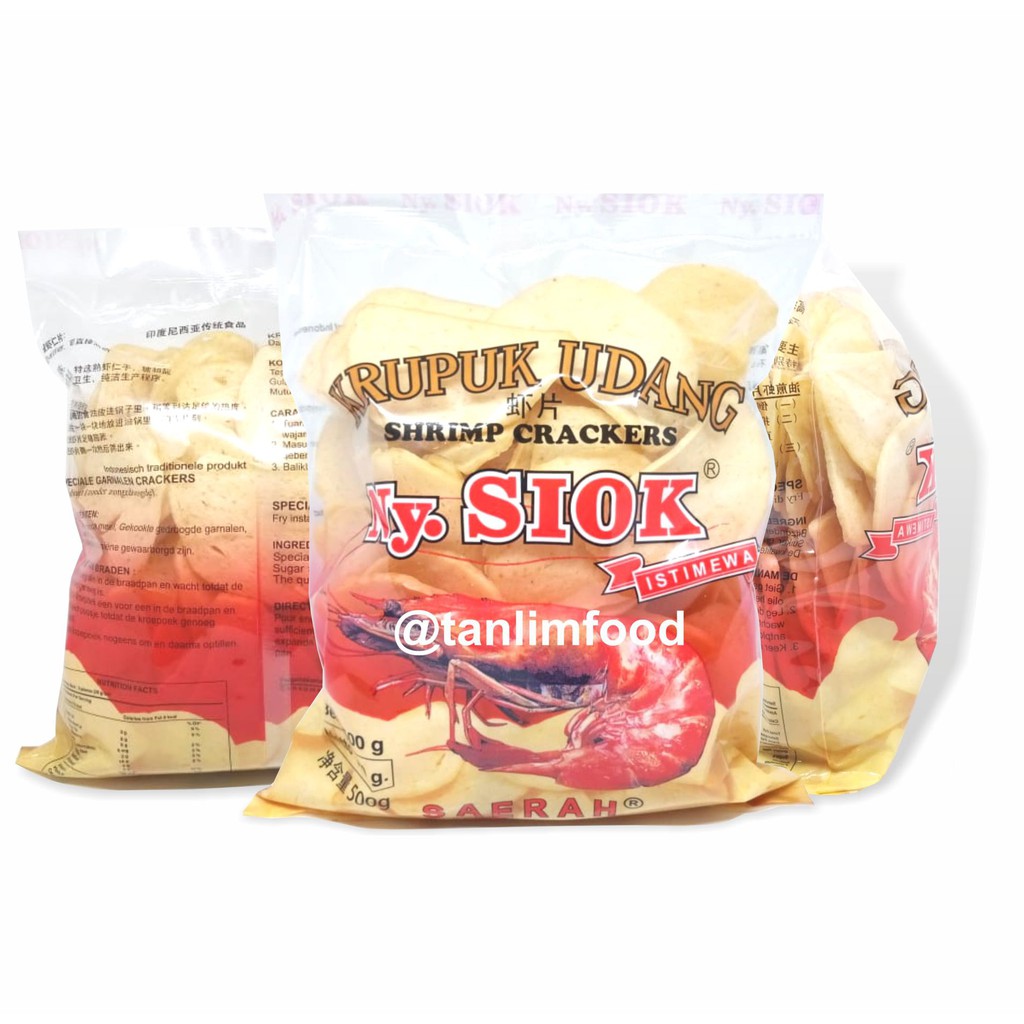 Kerupuk / Krupuk Udang Oval Ny. Siok 500gr - TanlimFood