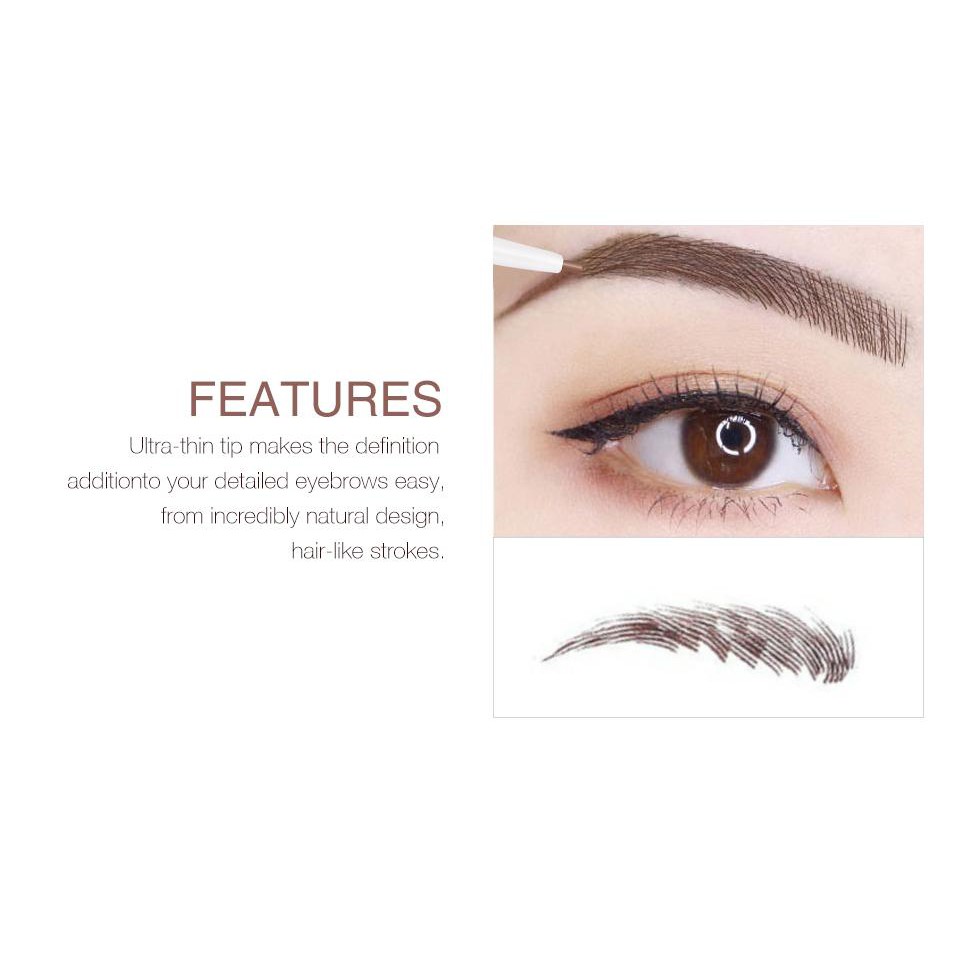 (READY &amp; ORI) O.TWO.O OTWOO Double Head Precise Eyebrow Pen Definer Long Lasting 9991 Eyebrow Pen