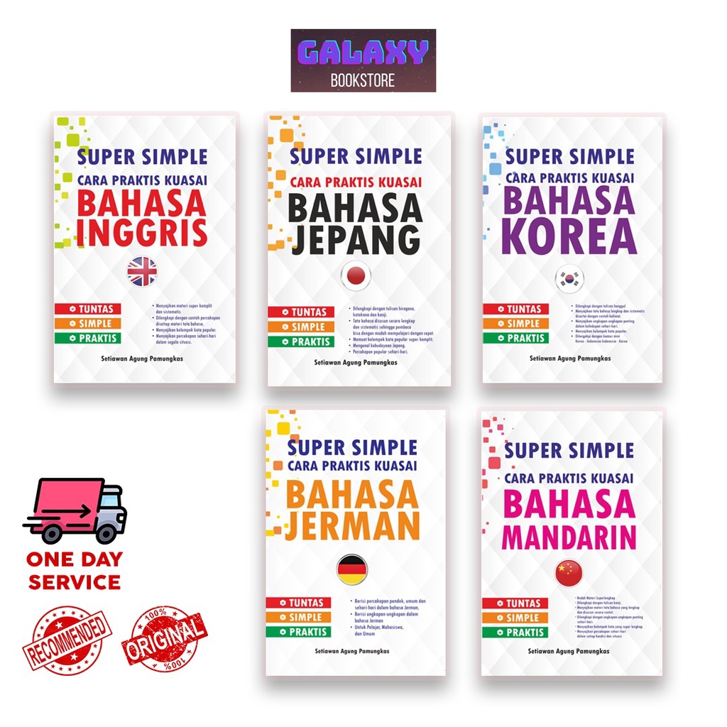 SUPER SIMPLE : BUKU BAHASA / INGGRIS/ KOREA / MANDARIN / JEPANG / JERMAN - BESTSELLER