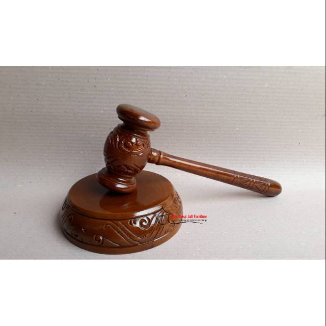 Palu Hakim Kayu Ukir, Palu Sidang Kayu, Perlengkapan Sidang, Palu Kayu
