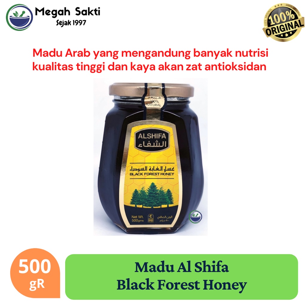 

MGS - Al Shifa Black Forest Honey 500 gR - Madu Import Arab Saudi Asifa Original