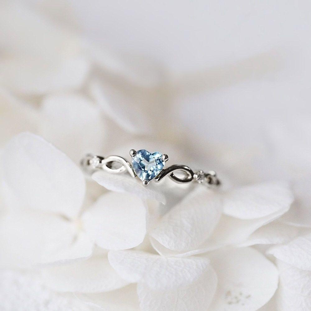 Lily Heart Ring Pacar Lucu Romantis Simple