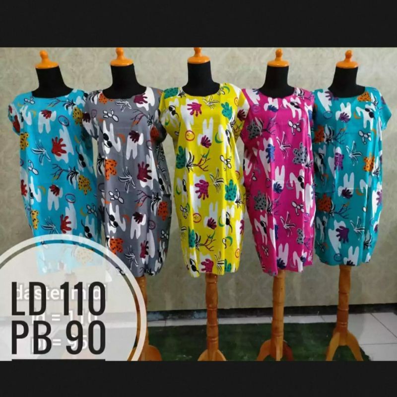 (COD) Daster Midi rayon solo tebal adem murah grosir ecer mama muda ibu random/ dress viral batik ba