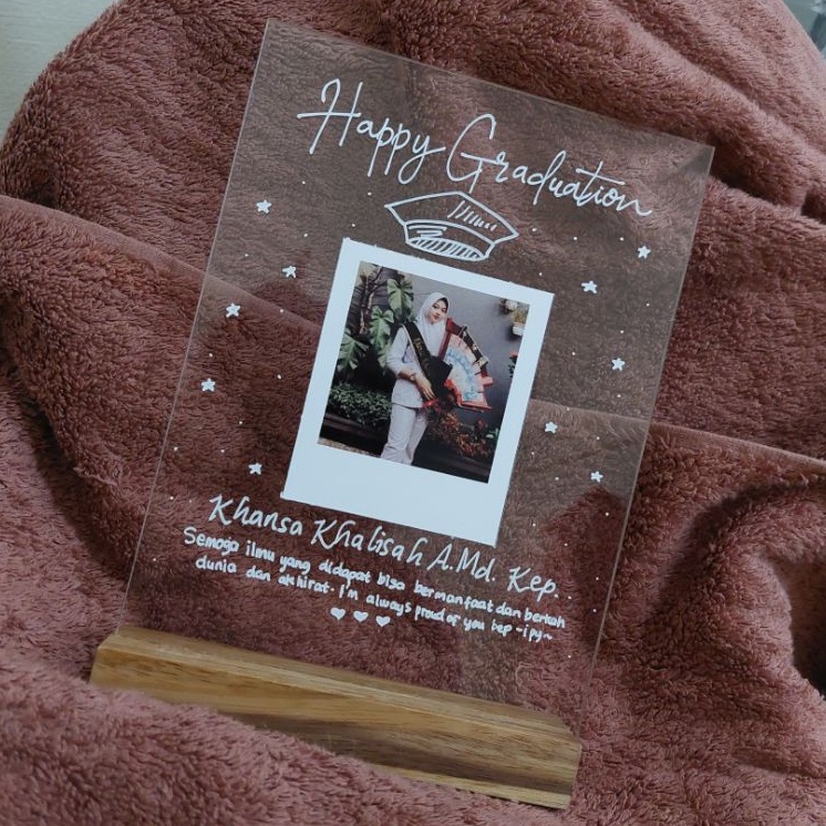 WEKADO - AKRILIK CUSTOM LED FOTO LAMPU TIDUR KADO PERNIKAHAN, KADO ULANG TAHUN, KADO WISUDA