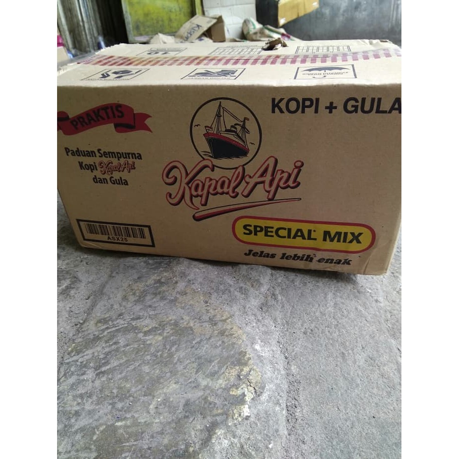 

kopi kapal api special mix gula dus karton
