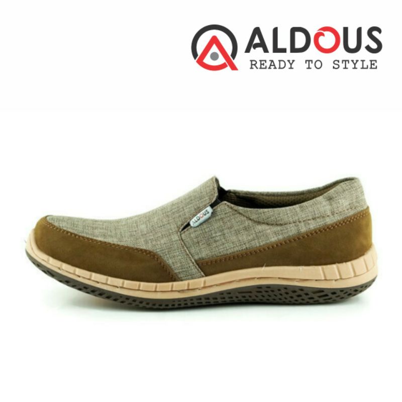 sepatu pria aldous 02 slip on / slop pria santai formal