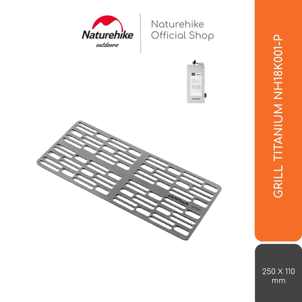 Naturehike Grill Titanium Nh18K001-P Bbq Pemanggan Camping Ultralight