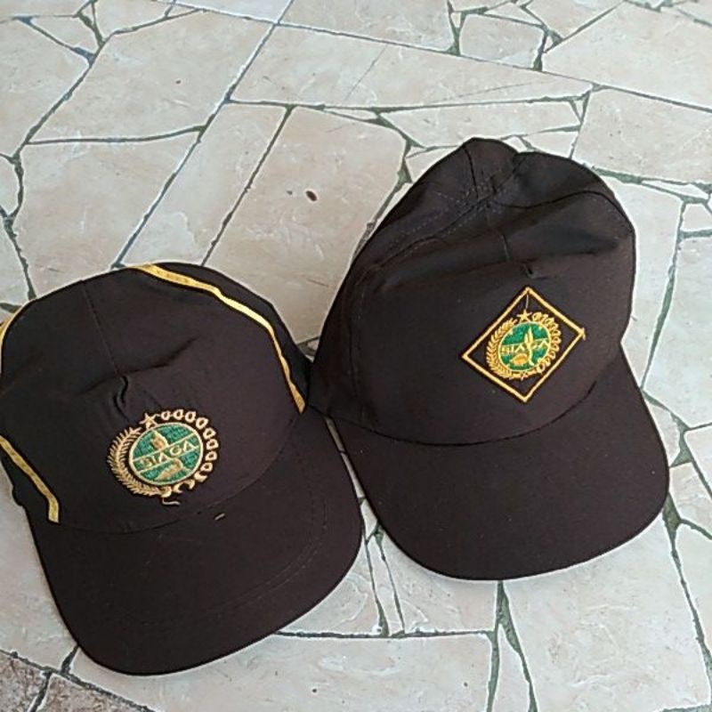 Topi siaga bordir lis bijian