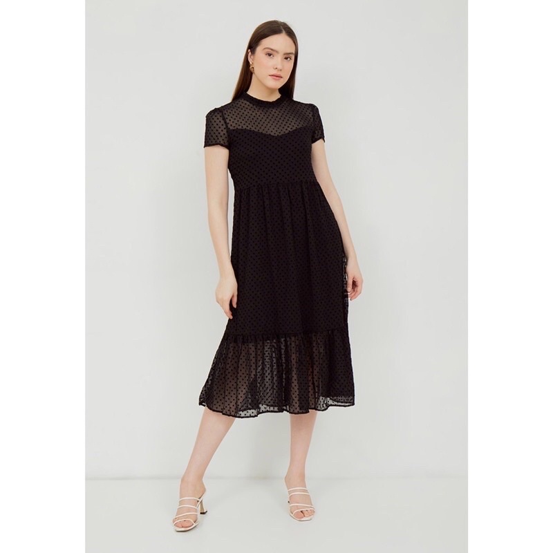 Dress Tile dotty Dress pesta tile dotty Dress pesta kondangan Dress wisuda Dress tile brokat premium