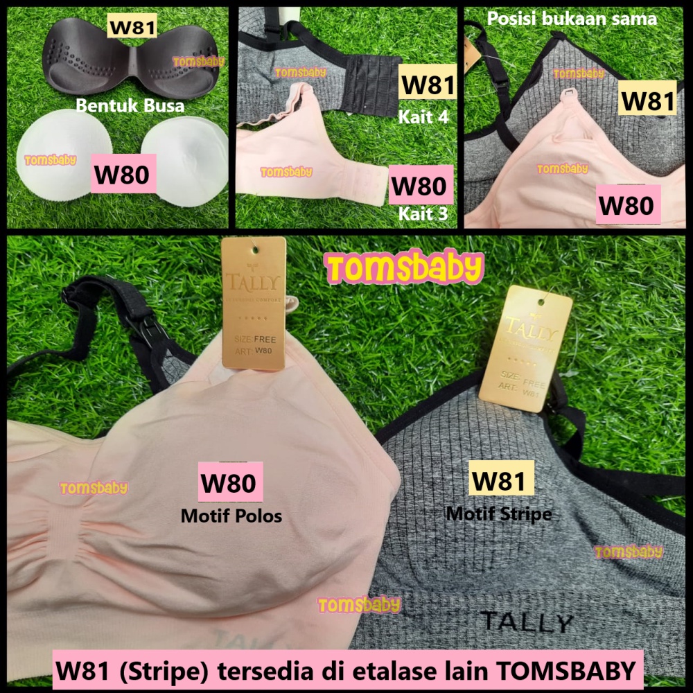 TALLY 1pcs Bra Menyusui Maternity Bra W80 Bahan Seamless Lembut-3
