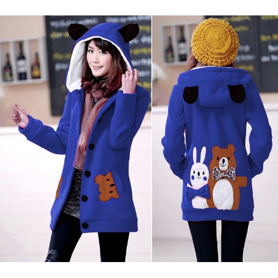 [Jaket MRS Funny Varian Warna LO] Jaket Wanita Babyterry Varian Warna