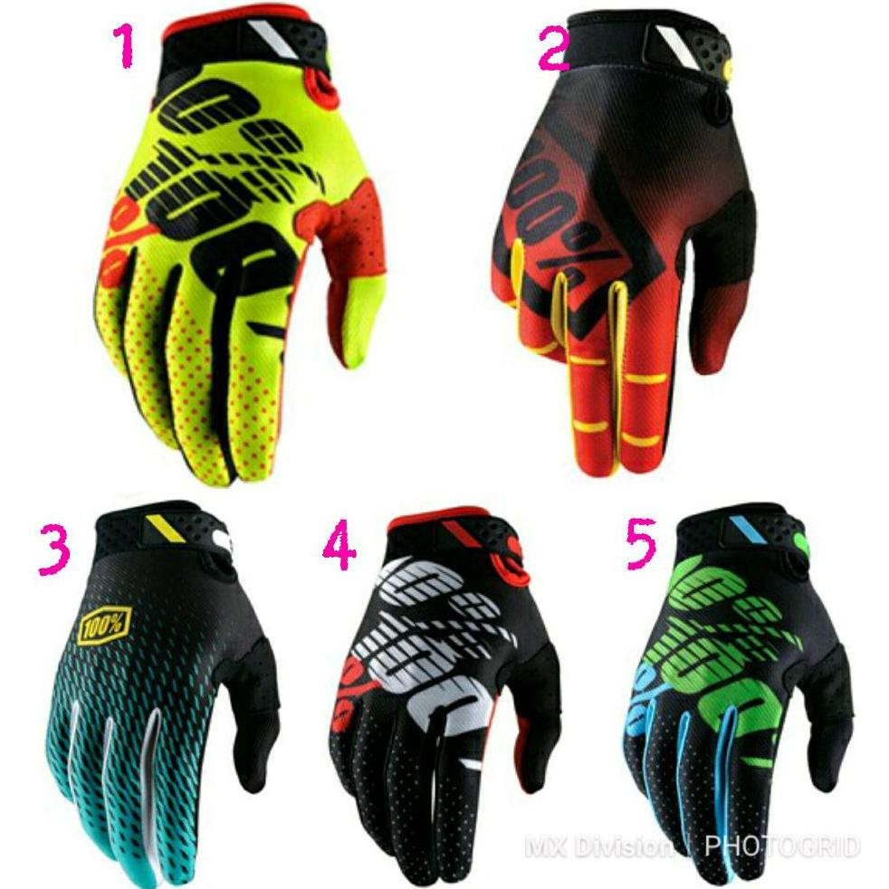 Sarung tangan cross sepeda downhill 100 persen & sarung tangan glove 100
