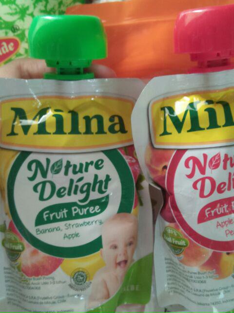 Milna Nature Delight Apple Pumpkin Carrot 80gr Pure Baby Buah Instan Shopee Indonesia