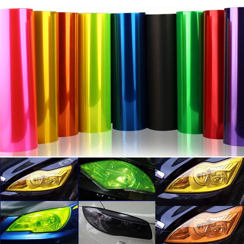 Stiker Skotlet Lampu Kabut Hybrid Glossy 30x60cm Untuk Mobil / Motor