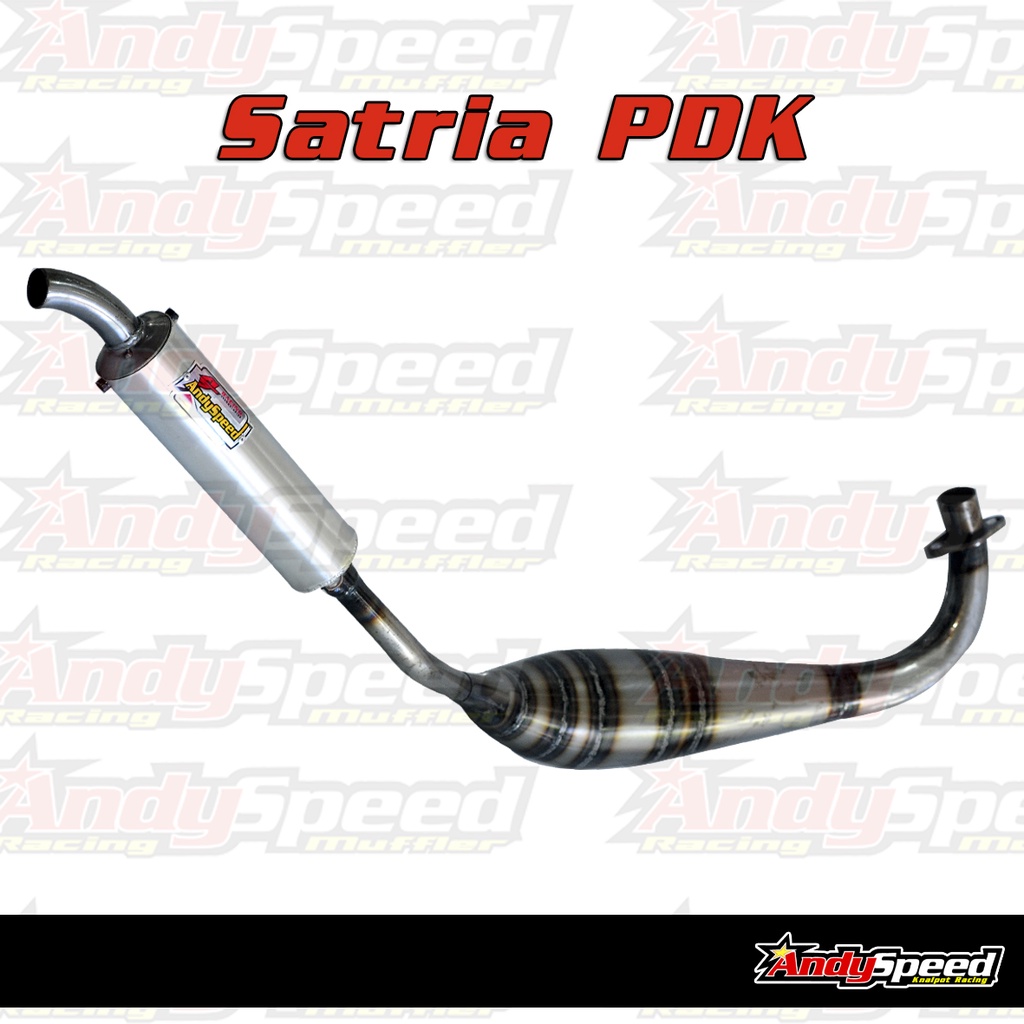 BONUS KAOS Knalpot SATRIA 2TAK KOLONG PDK merk andy speed