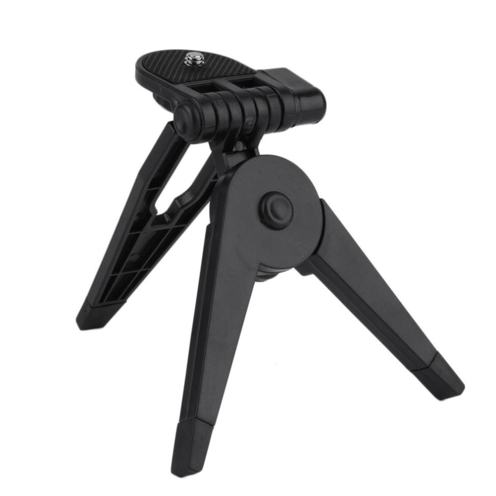 2 in 1 Portable Mini Folding Tripod Jangka for DSLR - Black