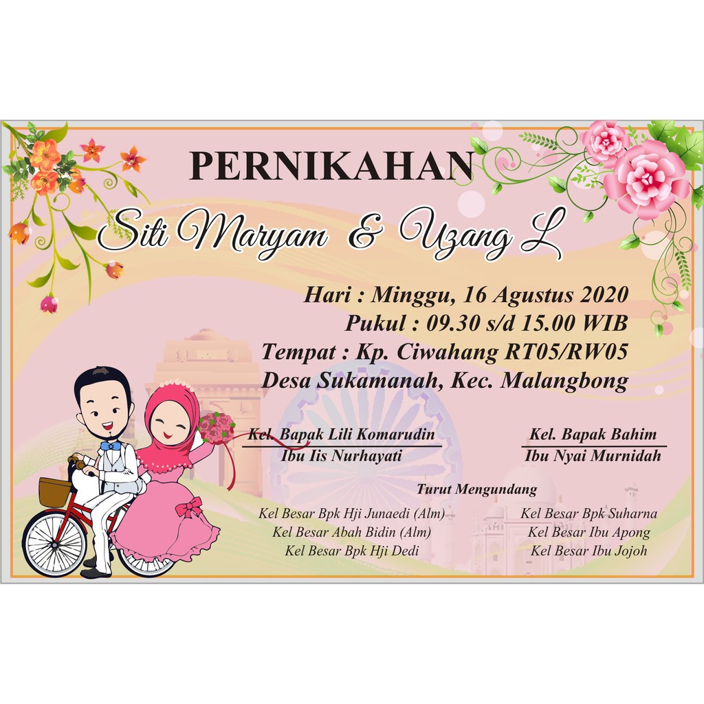 Undangan Pernikahan Mini untuk sabun