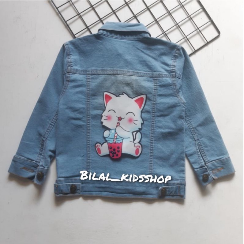 JAKET JEANS LED (NYALA)/JAKET JEANS ANAK