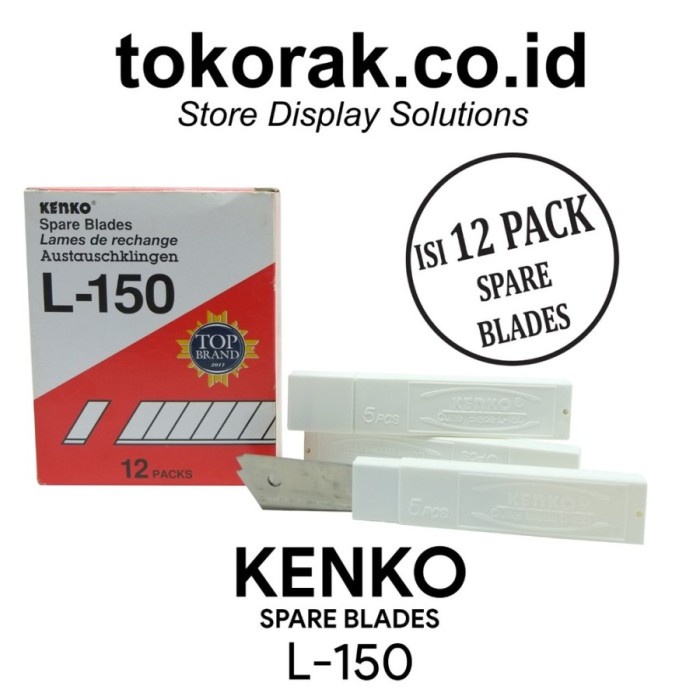 

Jualan Isi Cutter Besar Kenko L-150 Isi 12 Pac- Refill Kater Kenko L-150 Diskon