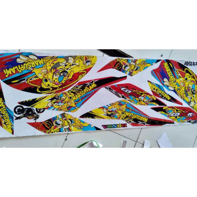 Striping sticker motor variasi new cb150r