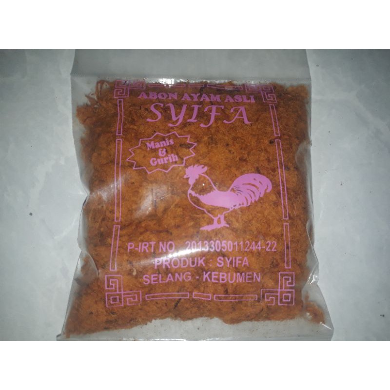 

ABON AYAM ASLI KEBUMEN GURIH ENAK 100 GR