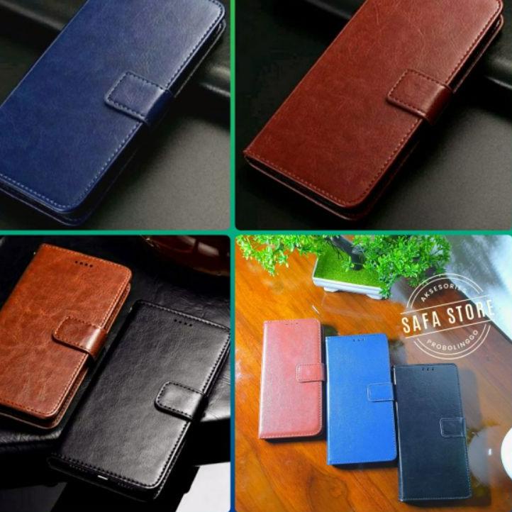 Banyak Dipakai.. CASE DOMPET KULIT HP FLIP COVER KULIT MURAH BERKUALITAS OPPO A37/A3S/A5-2020/A9/A52