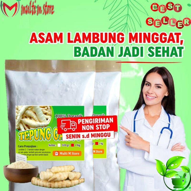 

1000 Gram Tepung Pati Garut Organik | Obat Maag Asam Lambung