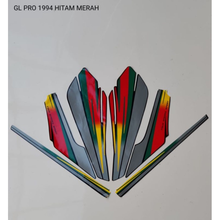 STRIPING GL PRO 1994 HITAM MERAH