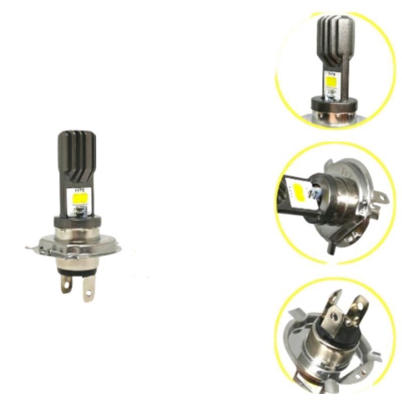 LAMPU BOHLAM DEPAN LED 2 SISI NYALA LAMPU PUTIH MOTOR VIXION DAN VERSA