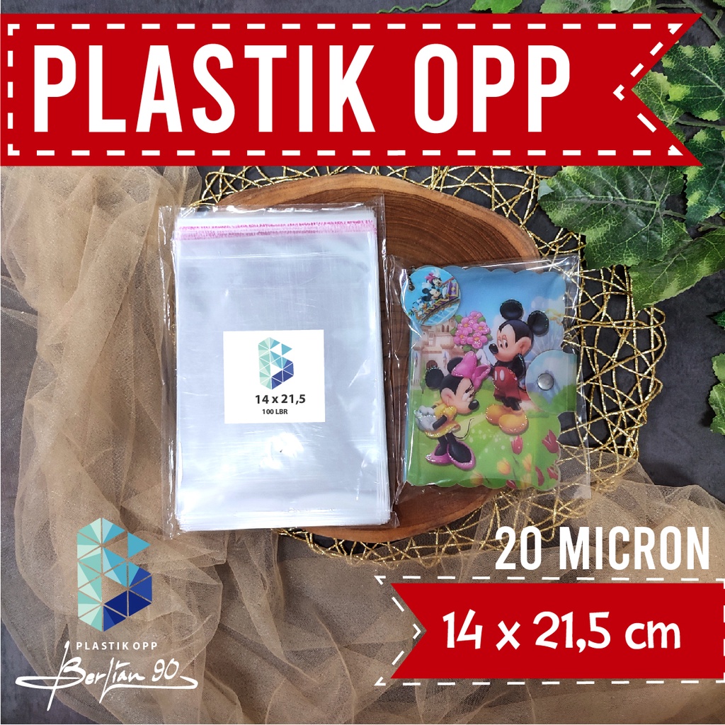 Plastik Opp 14x21.5 Plastik Undangan Tebal 20 Micron