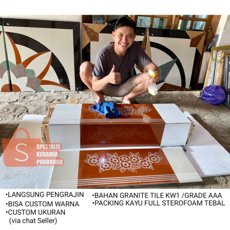 GRANIT TANGGA / GRANITE SET TANGGA TINGGAL PASANG. UKURAN BISA CUSTOM BY CHAT SELLER