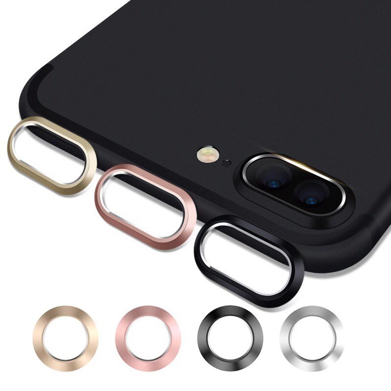 Lensa kamera proteksi cincin logam untuk For iPhone X XS XR Max 8 7 6 Plus