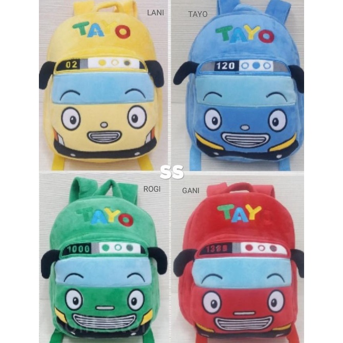 Tas Ransel Anak Boneka Tayo The Little Bus Rogi Lani Gani Size M