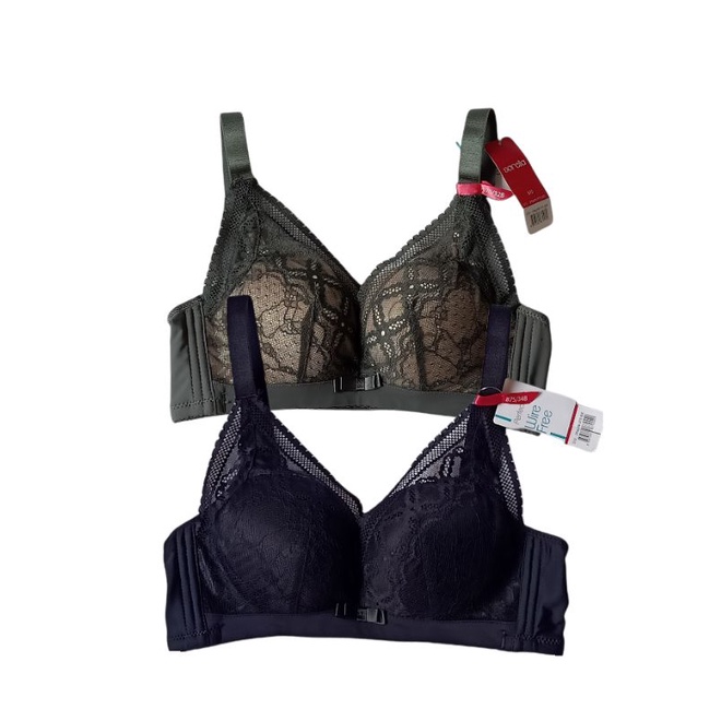 BRS 669 bra sorella tanpa kawat busa tebal UK 32B
