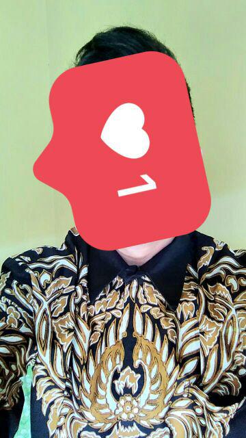 Anjani 005 Ramaiyan Kemeja Batik Pria Eksklusif Lengan Panjang Berfuring Batik Solo Katun Primisima