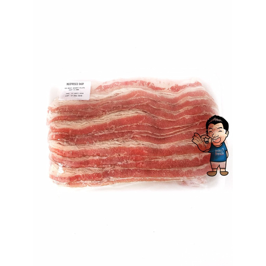 

PROMO USA BEEF SHORT PLATE SLICE- IRISAN DAGING SAPI 500G- SHABU SUKIYAKI TERMURAH