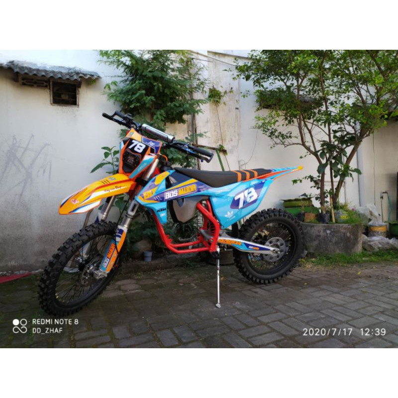 RANGKA KTM 250 PNP MESIN NINJA TRABAS ADVENTURE SUPERMOTO ROLLING SASIS TANPA ARM