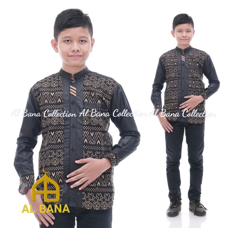 Baju anak/Koko Anak/Kemaja Anak/Batik Anak pria usia 6-15 tahun Original ALBANA