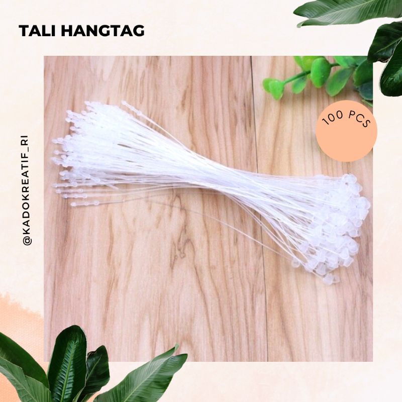 

Tali Hangtag (100 pcs) lock pin/ loppin 5 inch / Tali buket bunga Tali gantungan Baju