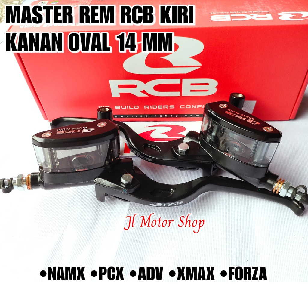 MASTER REM RCB NMAX PCX 150 PCX 160 ADV 150 VARIO 160 DOUBLE DISC XMAX FORZA KANAN KIRI E2 14 MM OVAL / E3 12.7 MM KOTAK - MASTER REM RACINGBOY KIRI KANAN