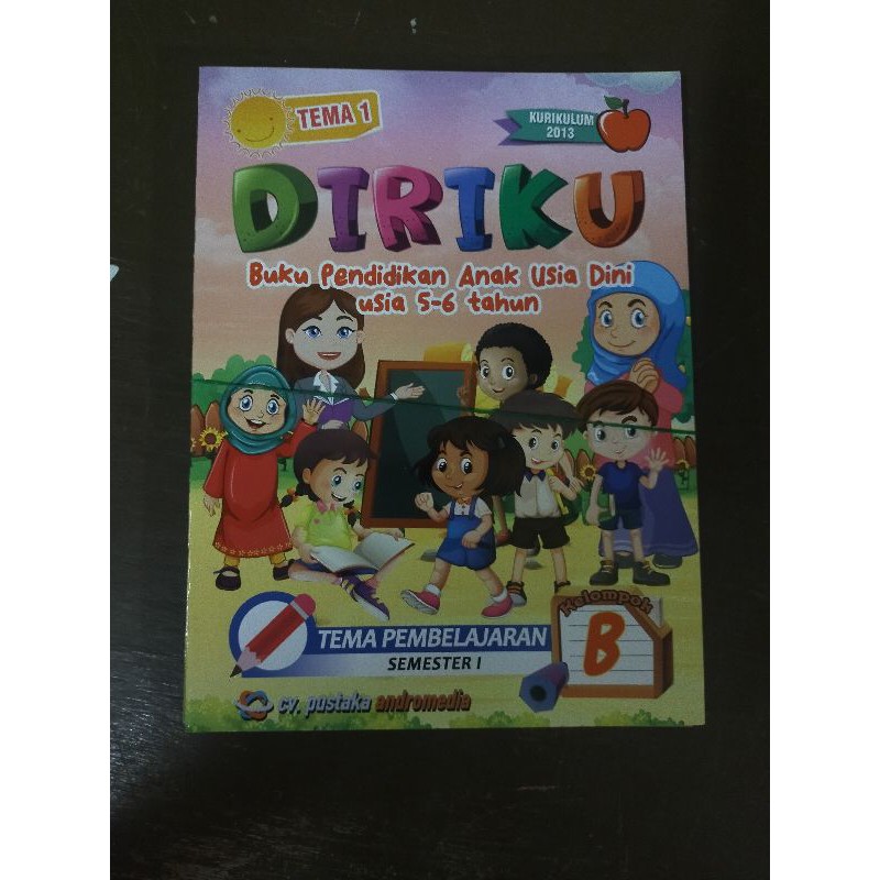 ORI buku teks TK B/paud k13 pustaka Andromedia edisi revisi terbaru