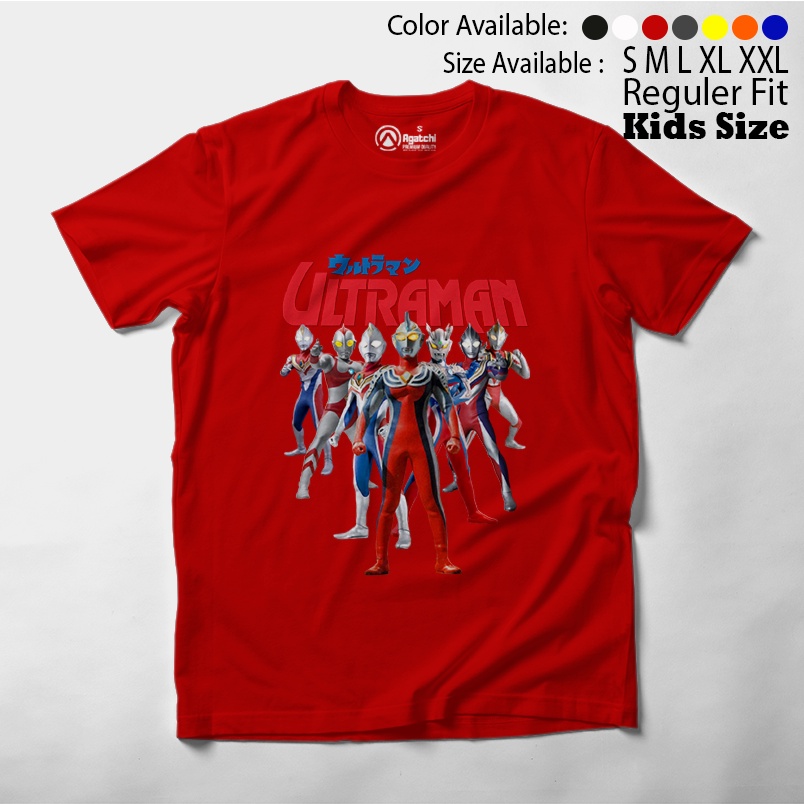 Baju Kaos Atasan Anak Laki-Laki Agatchi Motif Ultraman